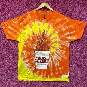 Nissin Cup Noodles More Than Soup Spicy Promo Tie Dye T-Shirt XL